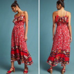 Anthropologie One September Zuri Floral Midi Dress